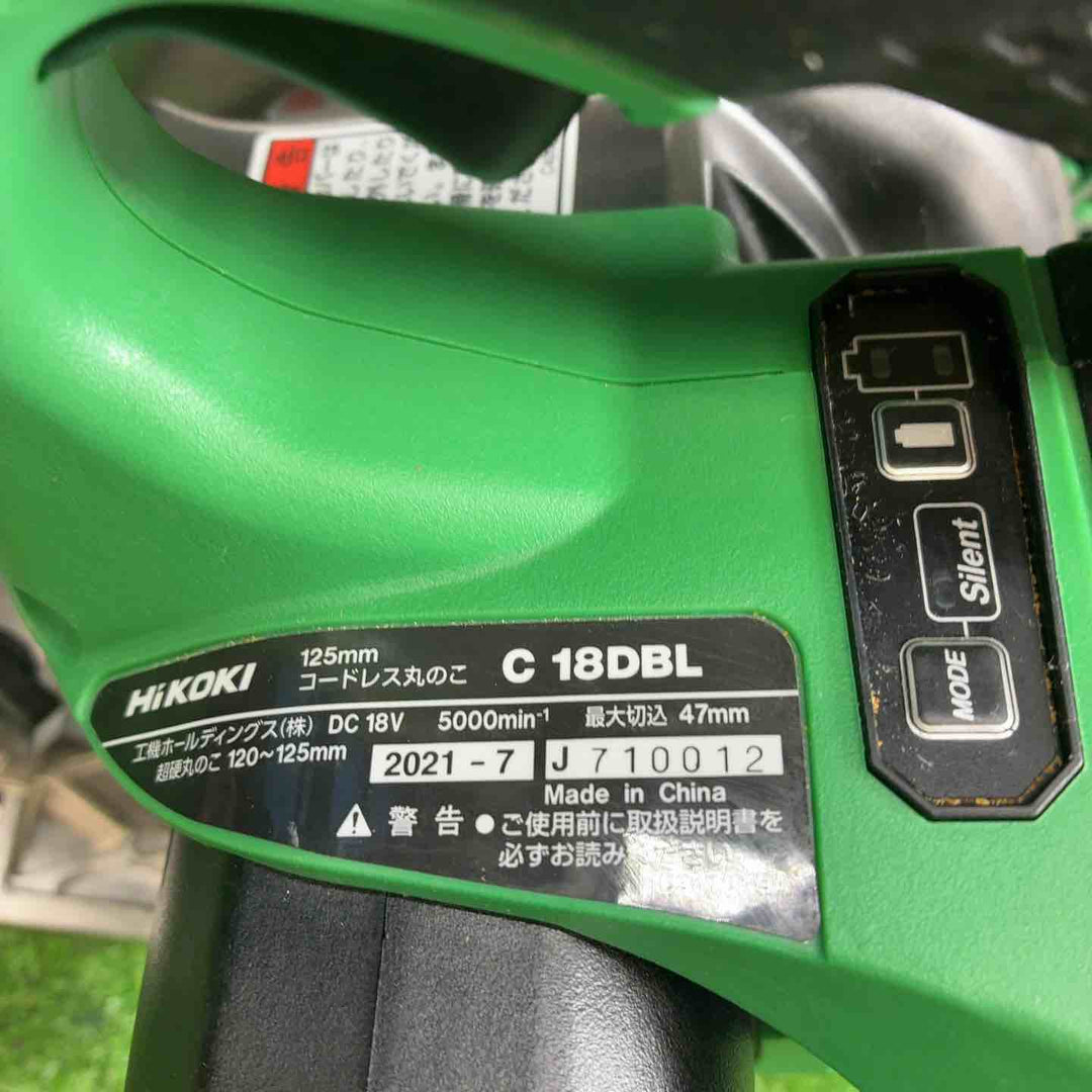 ハイコーキ(HIKOKI ※旧:日立工機) コードレス丸のこ C18DBL(NN)【藤沢店】