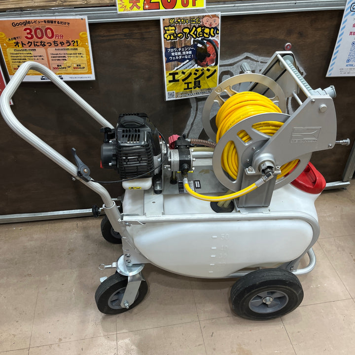 【店頭受取り限定】工進 エンジン式 噴霧器50Lタンクキャリー 1連ピストン ES-50T【草加店】