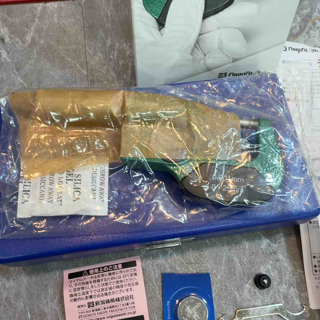 ◇新潟精機 デジタル外側マイクロメーター QEM133-25D【八潮店】