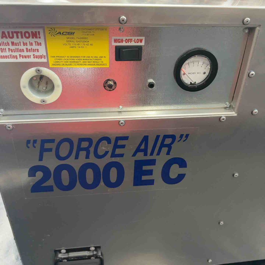 【中古品/店頭受取り限定】※備考欄要確認 FORCE AIR 負圧除塵機 2000EC【藤沢店】