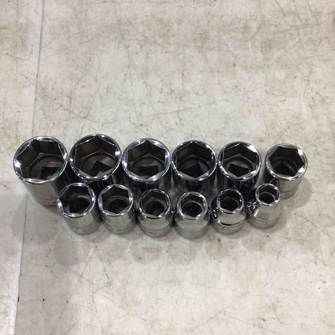 スナップオン(Snap-on) 3/8シャローソケット12点セット FSM～1シリーズ 【川口店】