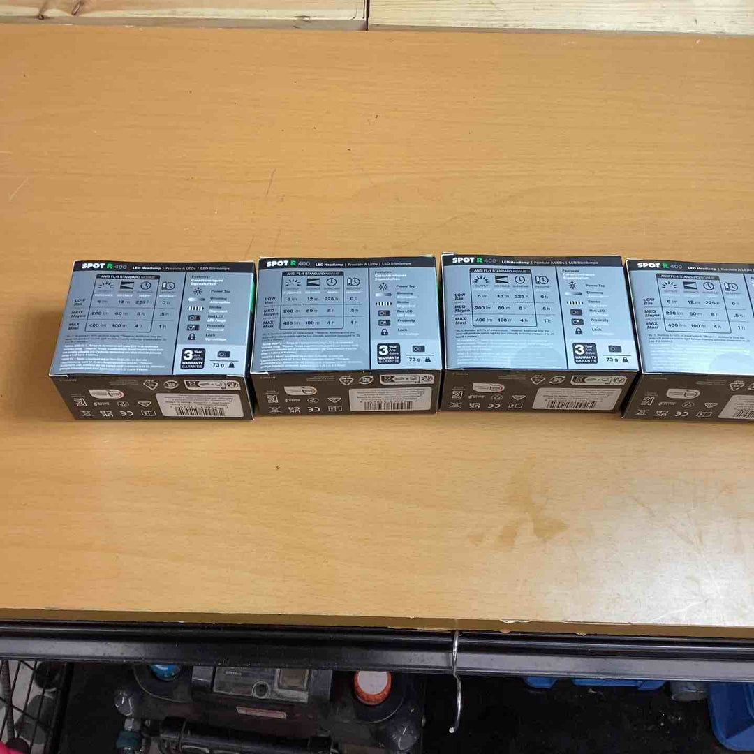 Black Diamond スポット400-R グラファイト 防水機能付き 5個セット 86 グラム軽量型【越谷店】