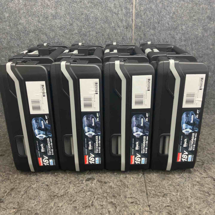 未使用 マキタ makita 18V インパクトドライバ TD173DRGXB 黒 フルセット  4台セット 送料無料 【鴻巣店】