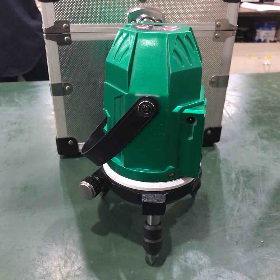 【現状品】◇テクノ販売 グリーンレーザー墨出し器 LTK-G350P 縦・横120°水平ライン・地墨・鉛直十字 保証なし【川口店】