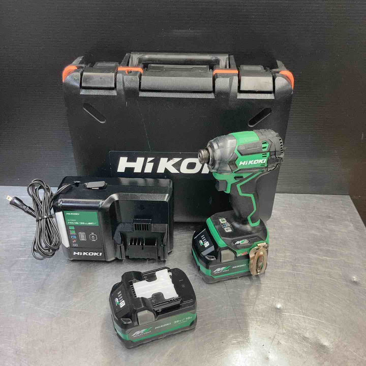 【中古品】 ハイコーキ(HIKOKI ※旧:日立工機) コードレスインパクトドライバー WH36DC(2XPSZ)(L) フルセット 【東大和店】