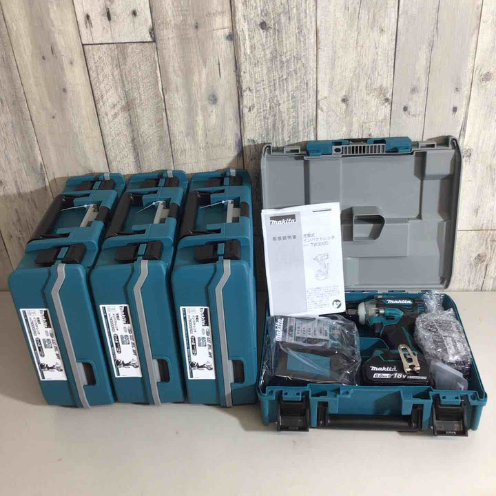 【未使用品】マキタ(makita) コードレスインパクトレンチ TW300DRGX 4台セット【戸田店】