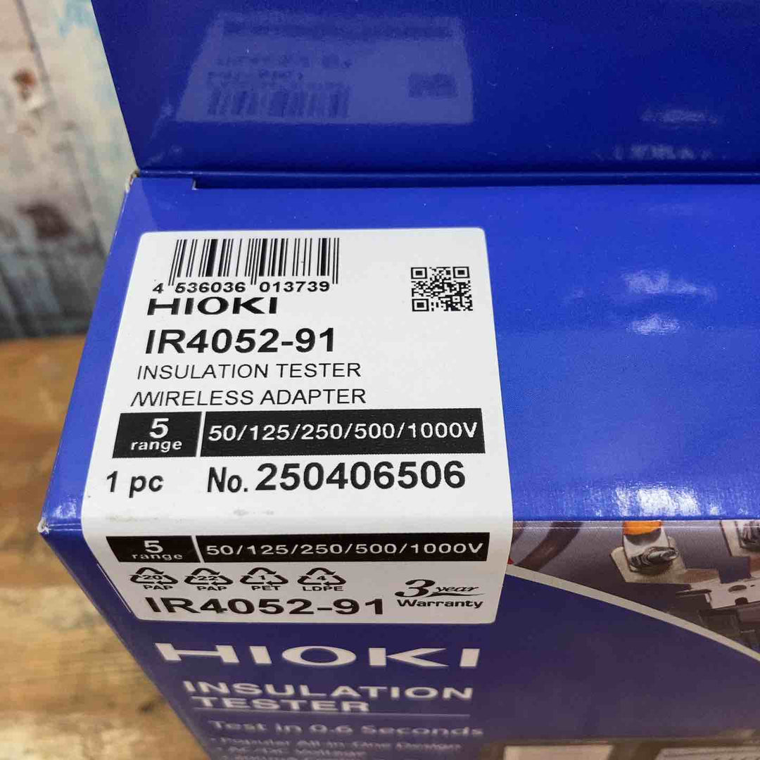 □日置電機(HIOKI) 絶縁抵抗計 IR4052-91【柏店】