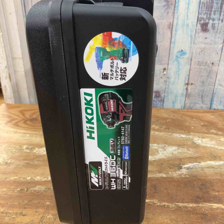 【未使用品】◇ハイコーキ(HIKOKI ※旧:日立工機) コードレスインパクトドライバー フレアレッド  WH36DC(2XPRSZ) 36V フルセット フレアレッド【柏店】
