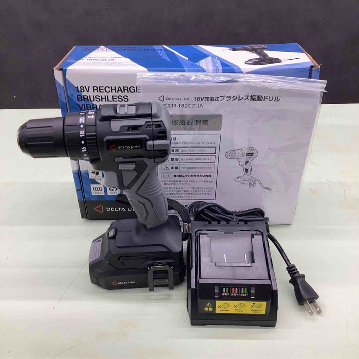 高儀 DELTA LINK 18V 充電式 ドライバドリル DR-180CZLiAコードレス ドリルドライバ セット品【越谷店】