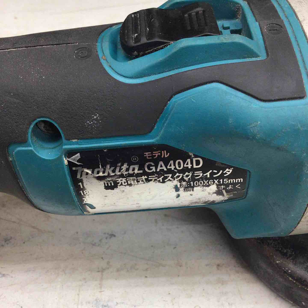 【中古品】 マキタ/makita 100mmコードレスディスクグラインダー GA404DZ 【鴻巣店】