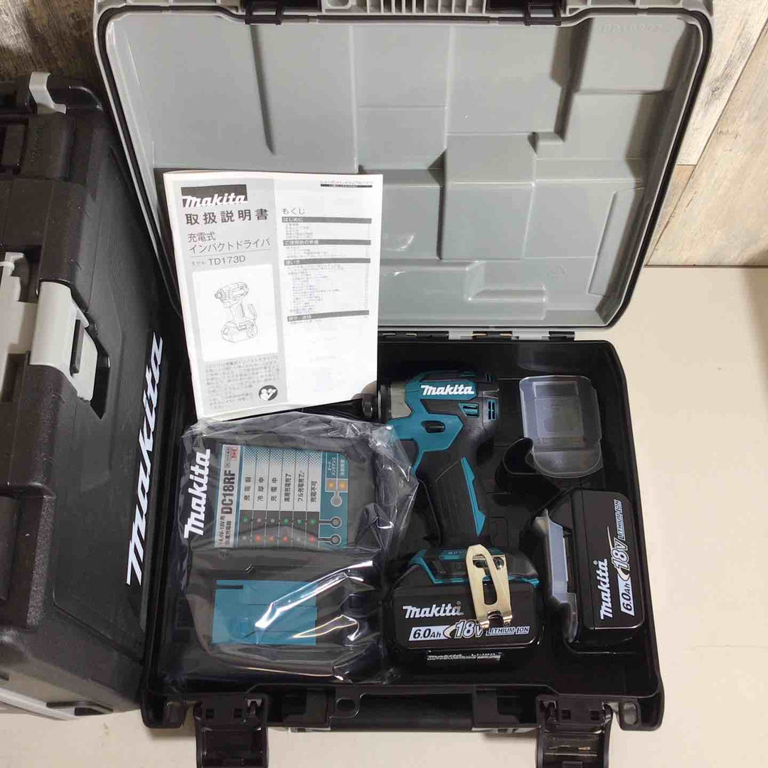 【未使用品】マキタ(makita) コードレスインパクトドライバー TD173DRGX ブルー 青 4台セット【戸田店】