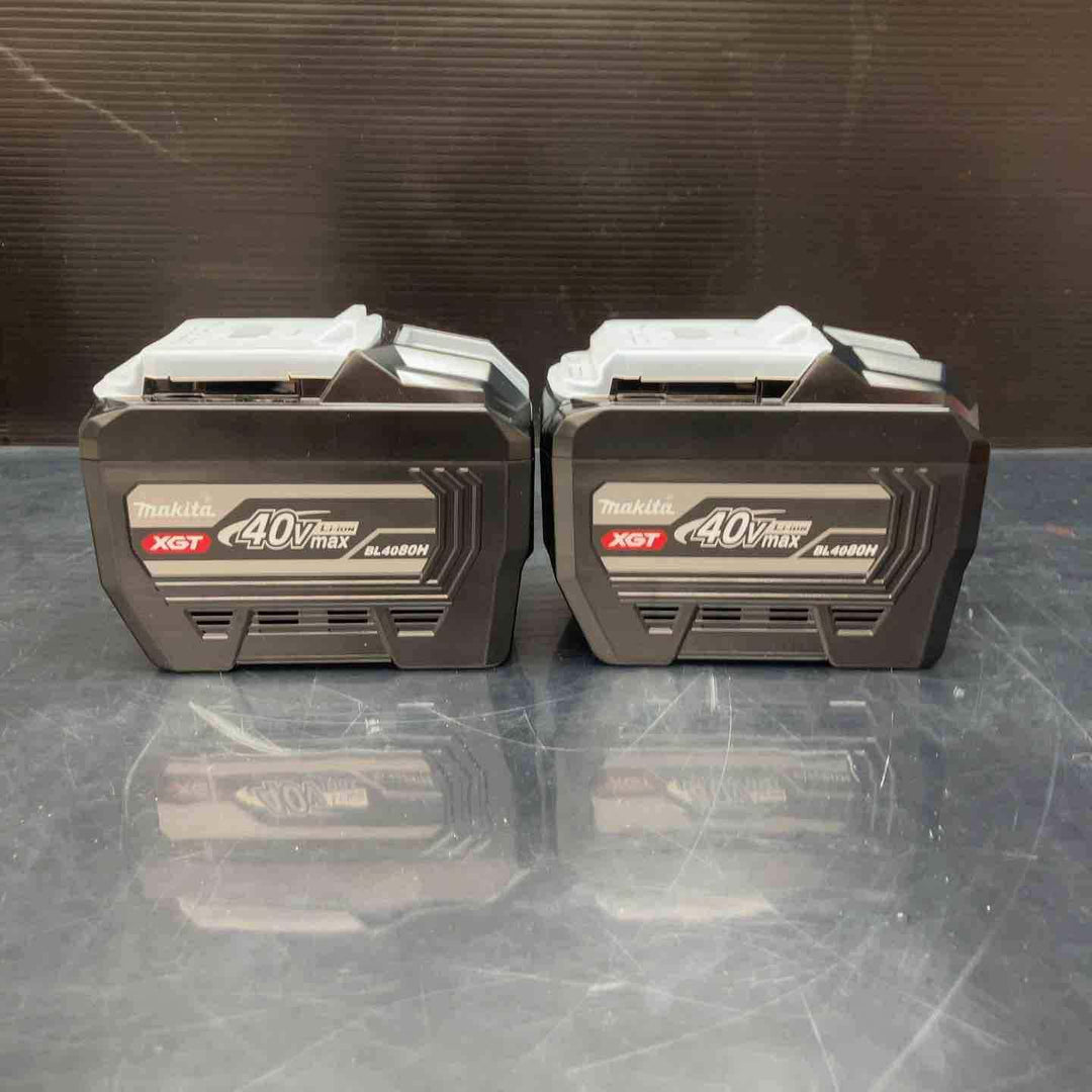 【未使用品】高出力 純正 マキタ makita リチウムイオンバッテリー 40Vmax/8.0Ah BL4080H バッテリー 40V A〓77263 2個【川越店】