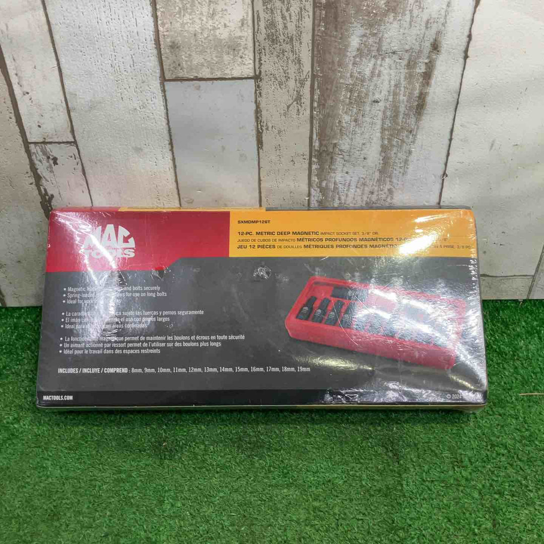 MAC TOOLS マックツールズ 12Pc. 3/8"Dr. メトリック マグネット インパクトソケットセット SXMDMP126T【町田店】