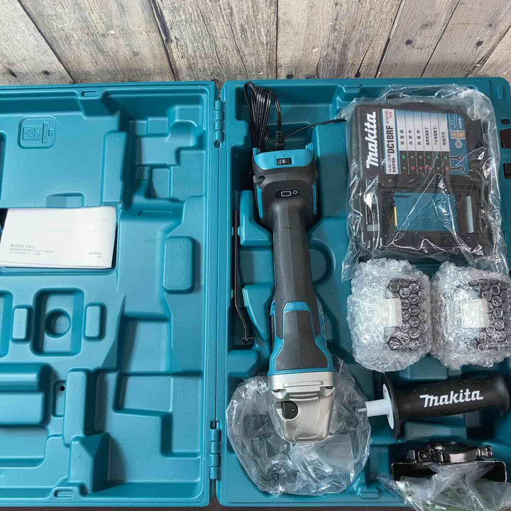 【未使用品(店頭展示品)】 マキタ(makita) 18V 100mmコードレスディスクグラインダ GA418DRGX フルセット 【東大和店】