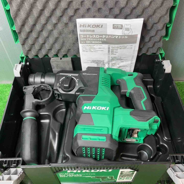【美品】★ハイコーキ(HIKOKI ※旧:日立工機) コードレスハンマドリル DH1826DA(2XPZ) ◎2.5Ahバッテリー2個・充電器付き！【岩槻店】