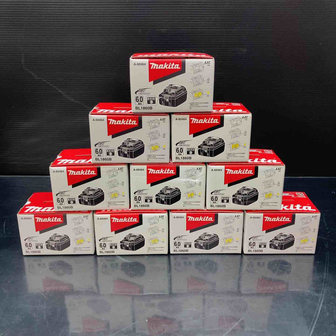 マキタ(makita) 純正 リチウムイオンバッテリー 18V/6.0Ah BL1860B 正規品 10個セット【川越店】