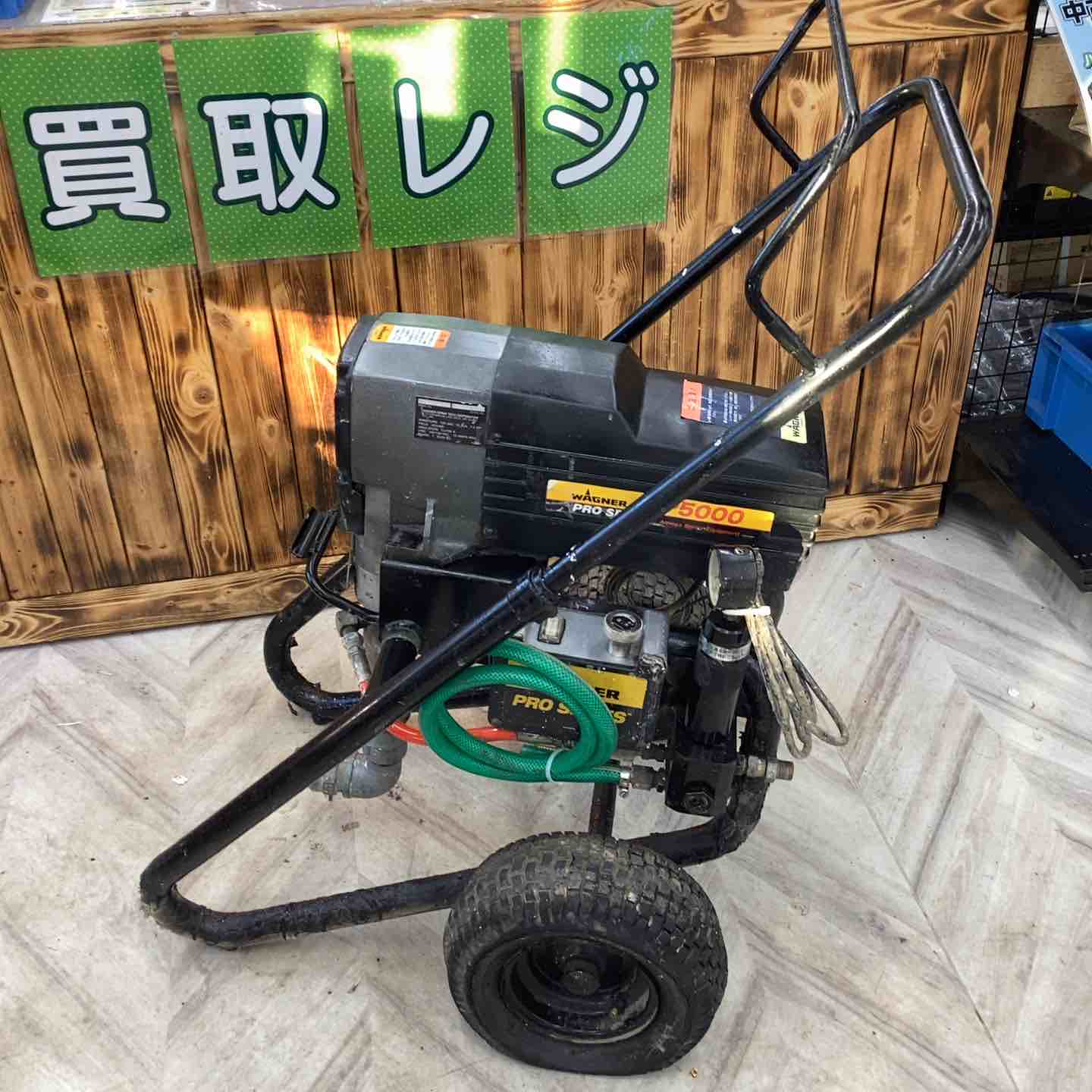【商談中】 ジャンク WAGNER ワグナー エアレス 塗装機 ES2000 【店頭引取限定】 店頭受取り限定】 WAGNER ワグナー エアレス塗装機 EP5000 左タイヤ