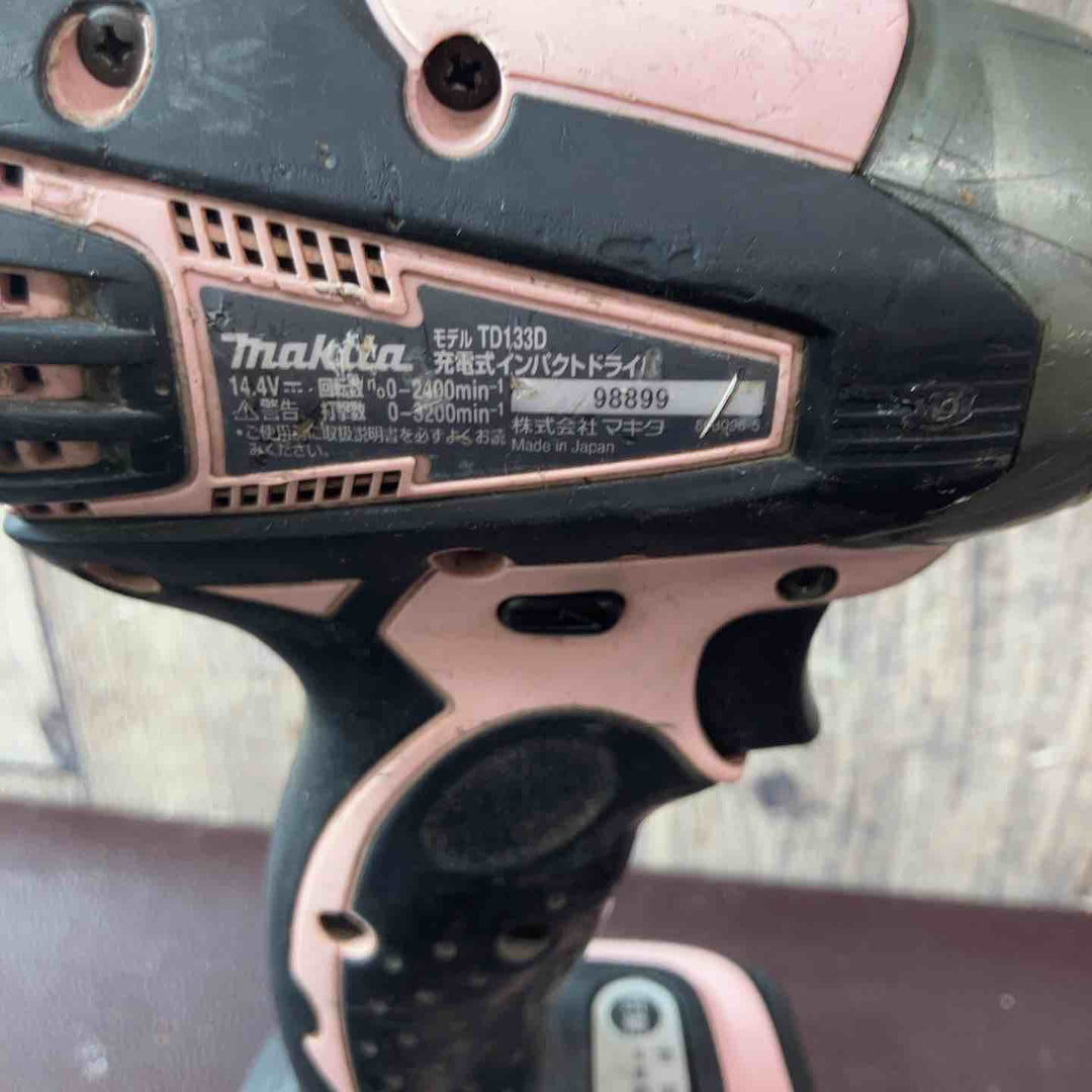 【中古品】 マキタ(makita) コードレスインパクトドライバー TD133DZP バッテリー1個付属 【東大和店】