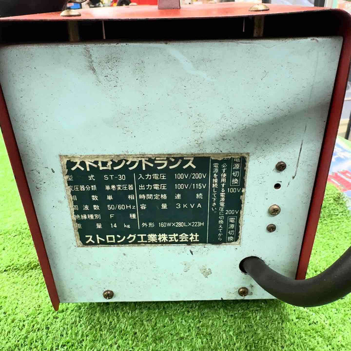 【中古】 ストロング工業 ストロングトランス ダウントランス ST-80 200V→100V 【桶川店】