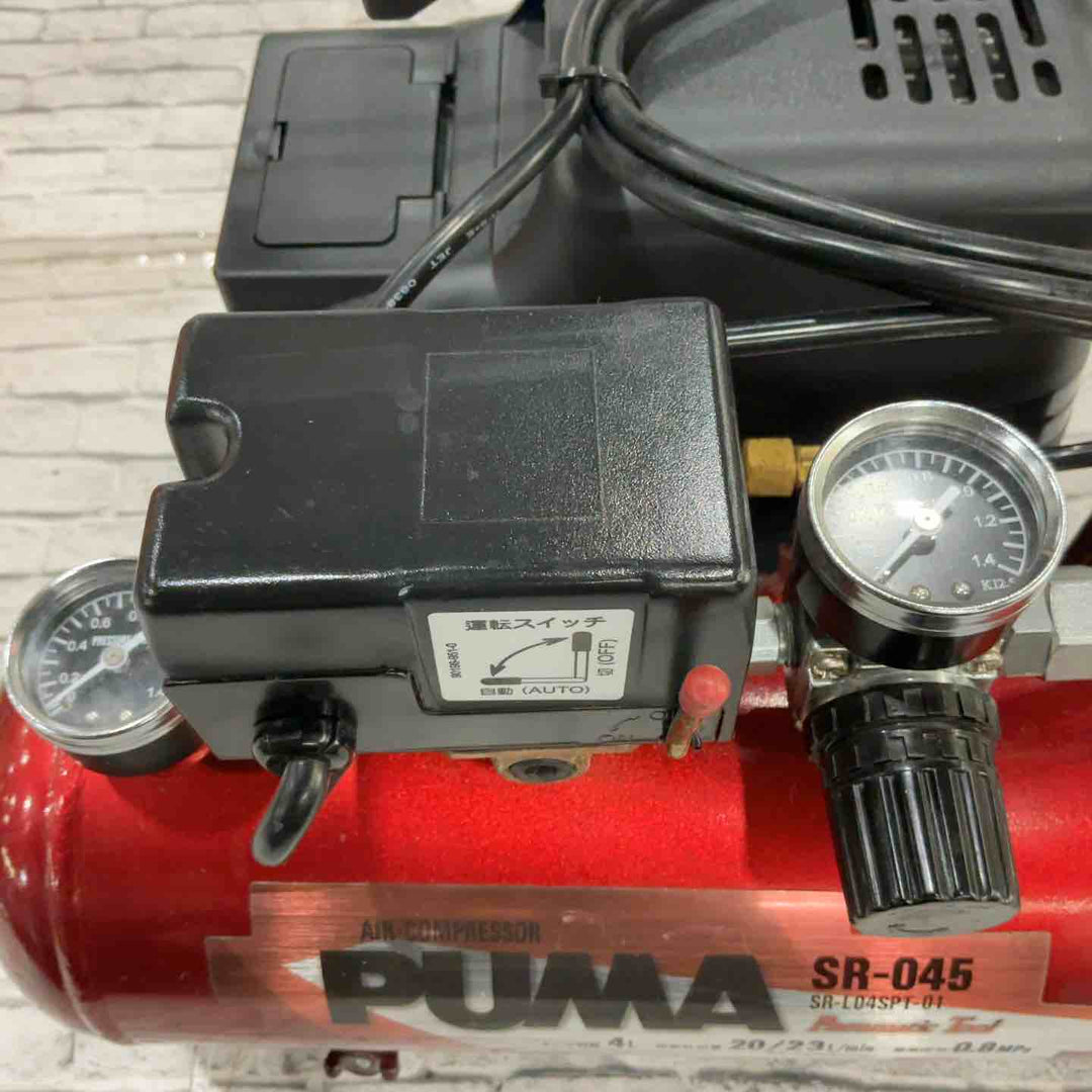 ◇藤原産業 (SK11) オイルレス エアーコンプレッサー SR-045 タンク容量 4L SR-L04SPT-01【川口店】