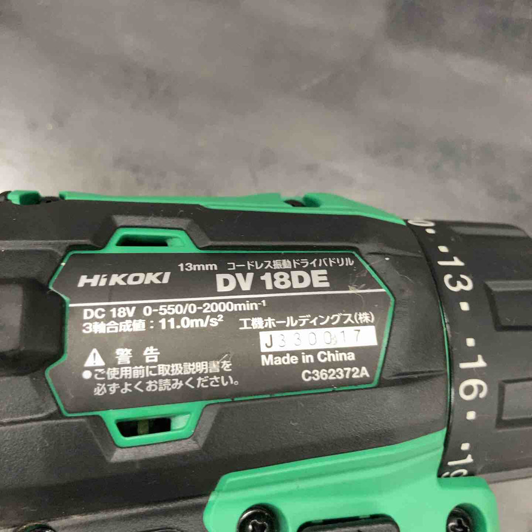 【中古品】ハイコーキ(HIKOKI ※旧:日立工機) コードレスドリルドライバー DV18DE(NN)【所沢店】