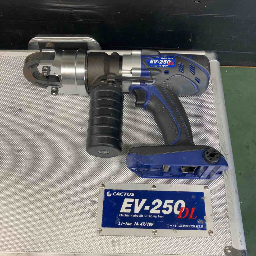 ★カクタス 14.4V/18V コードレス電動油圧式圧着工具 EV-250DL 18V5.0Ahバッテリ1個付属【戸田店】