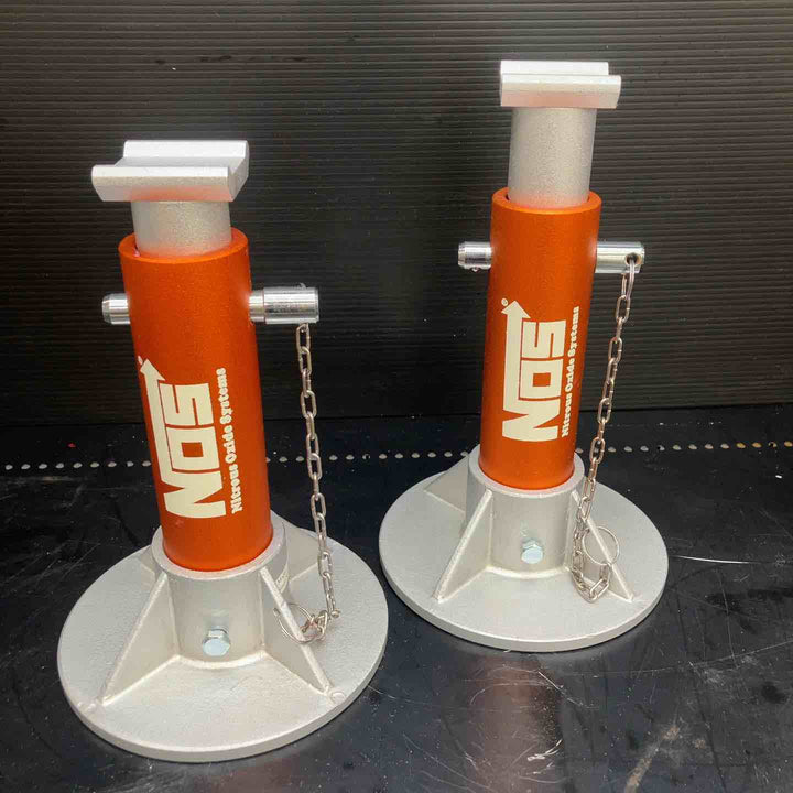 NOS (ノス) 3t アルミジャッキスタンド 耐荷重 2,720 kg 2本セット 長期保管品【川越店】