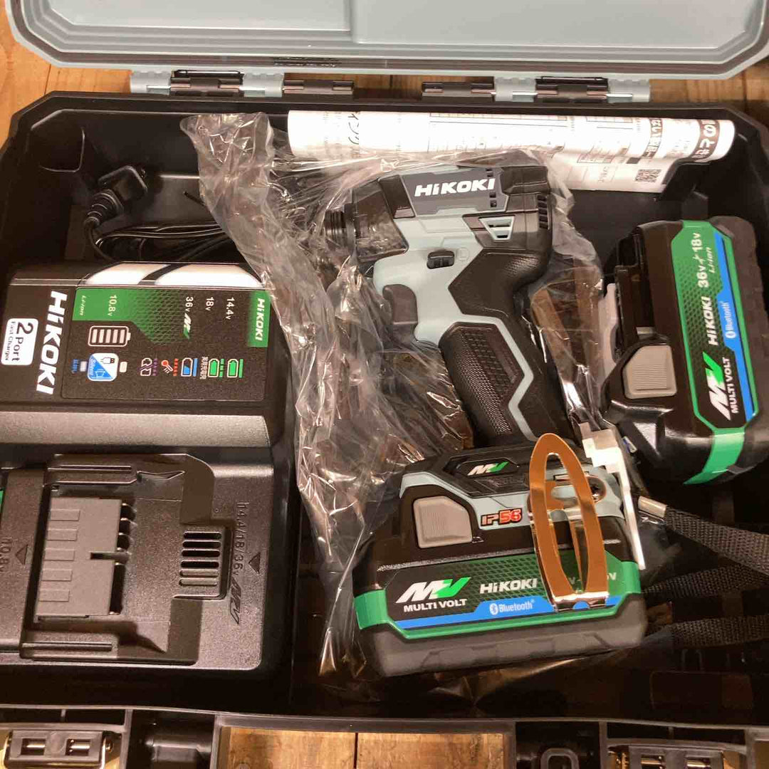 ハイコーキ(HIKOKI) コードレスインパクトドライバー WH36DD(2XHSZ)(FW) (IG) マルチボルト 限定色セット品【所沢店】
