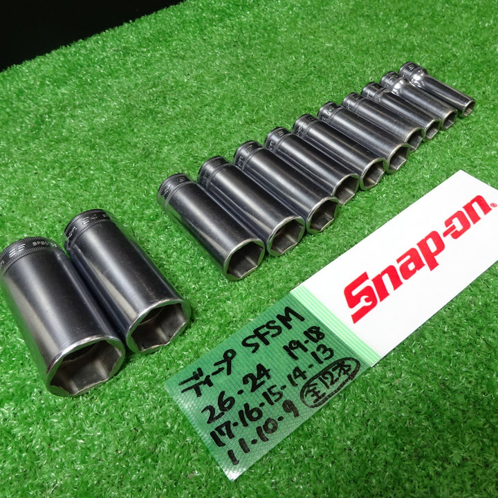 スナップオン/Snap-on 3/8sq ディープソケット SFSMシリーズ 12個セット【岩槻店】