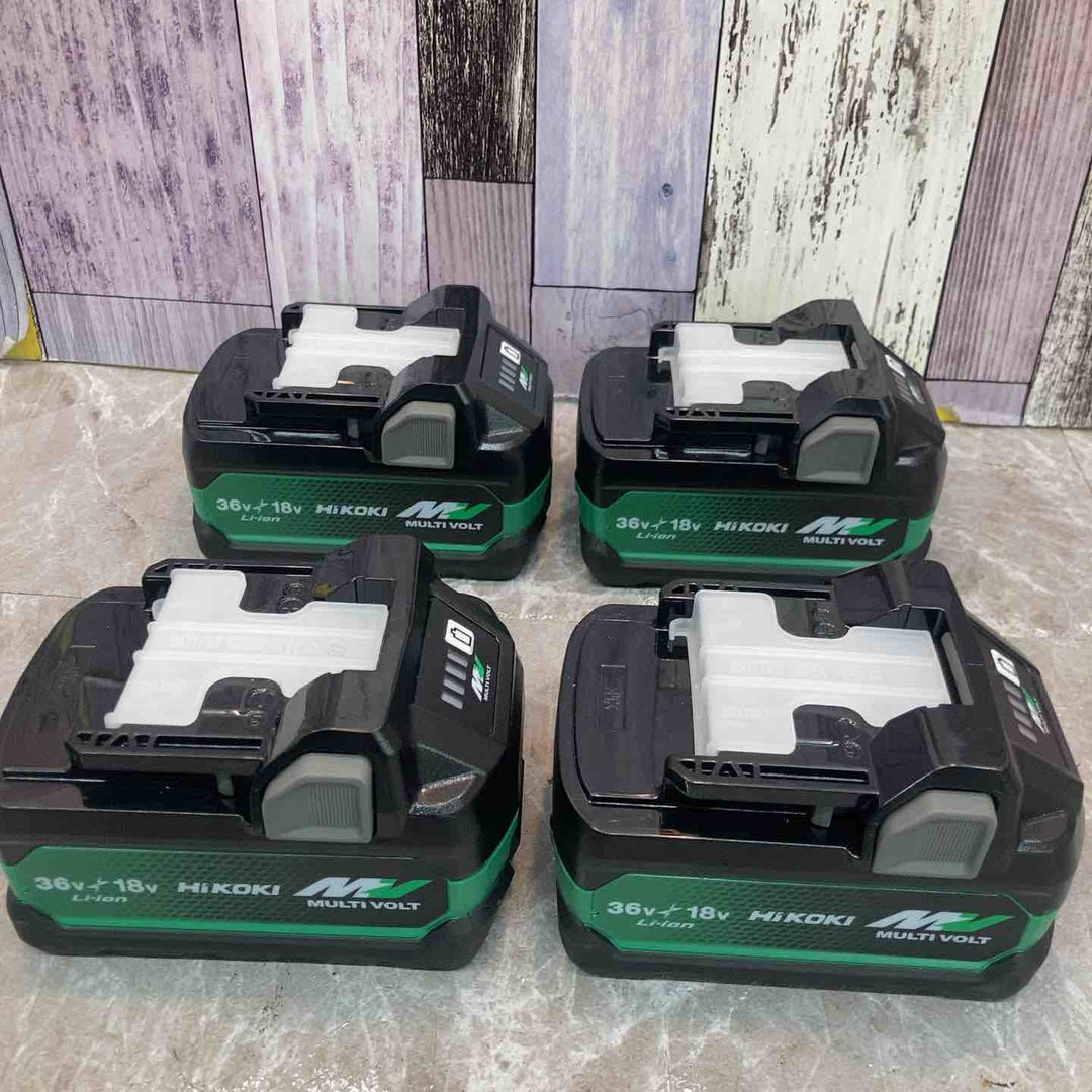 【未使用品】4個セット HiKOKI ハイコーキ マルチボルト リチウムイオンバッテリー 36V 2.5Ah BSL36A18X セットばらし品【八潮店】