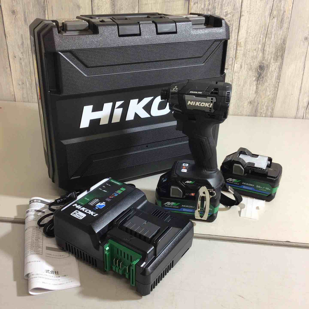 【未使用品】★ハイコーキ HIKOKI 36V コードレスインパクトドライバ ストロングブラック WH36DD(2XHBSZ)【戸田店】