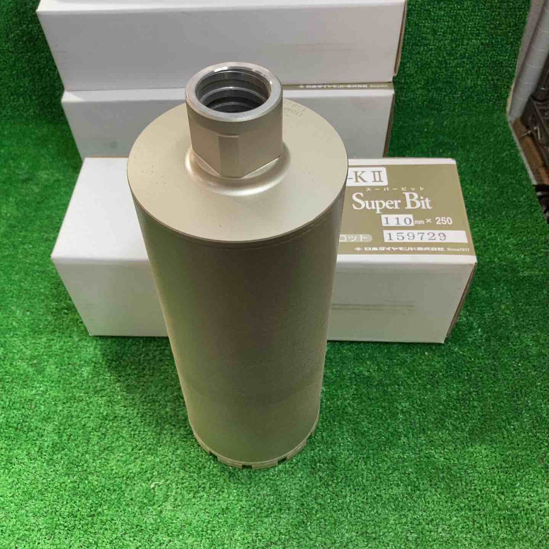 日本ダイヤモンド スーパービット　250ｍｍ　4本セット(32㎜、80㎜、90㎜、110㎜)　Ａロット【川崎店】