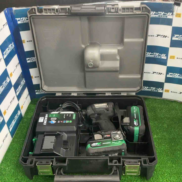 ★ハイコーキ(HIKOKI ※旧:日立工機) コードレスインパクトドライバ ストロングブラック WH36DD(2XHBSZ)【草加店】