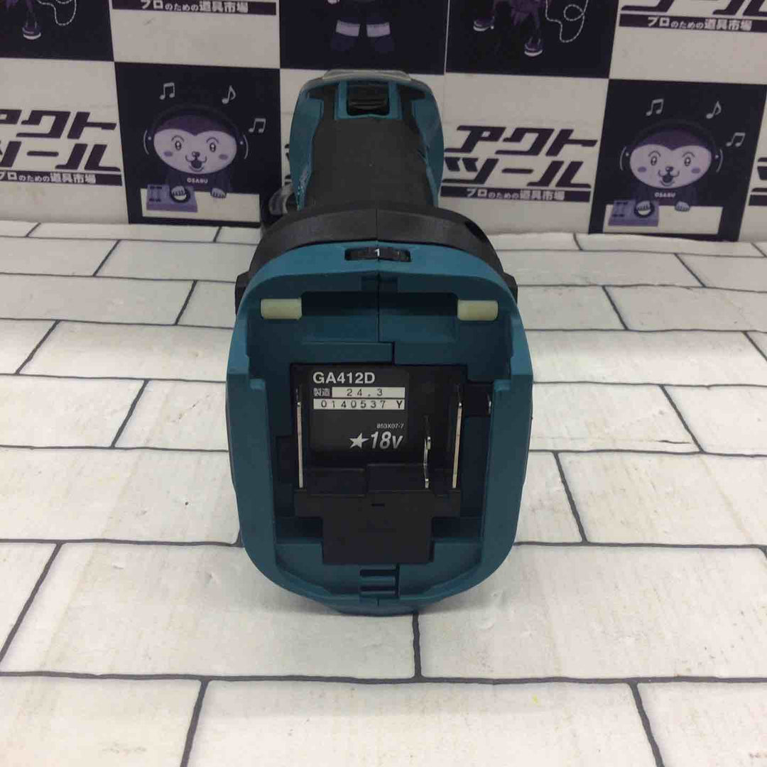 ★マキタ(makita) 100mmコードレスディスクグラインダ GA412DZ【所沢店】