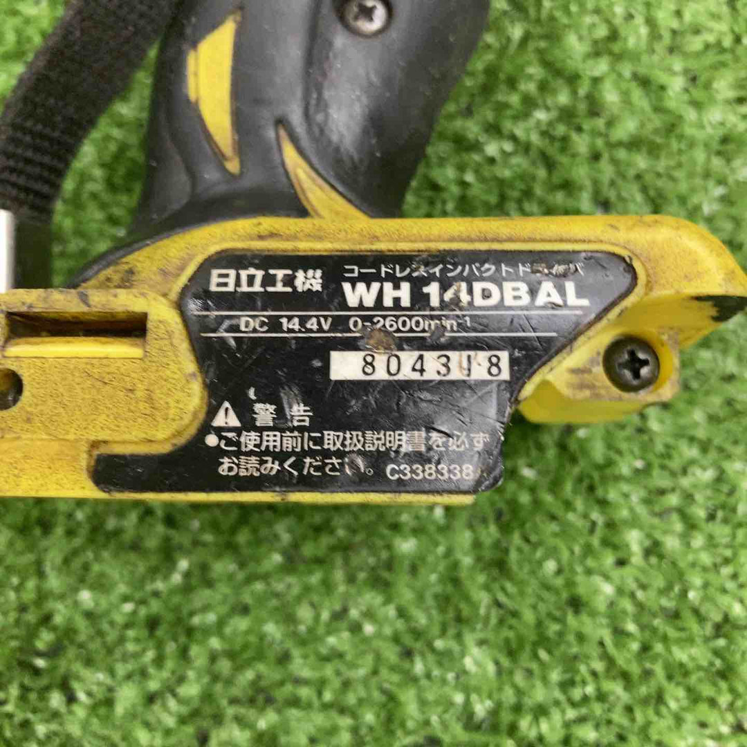 ★ハイコーキ(HIKOKI ※旧:日立工機) コードレスインパクトドライバー WH14DBAL2(2LSCK)(Y)【川崎店】