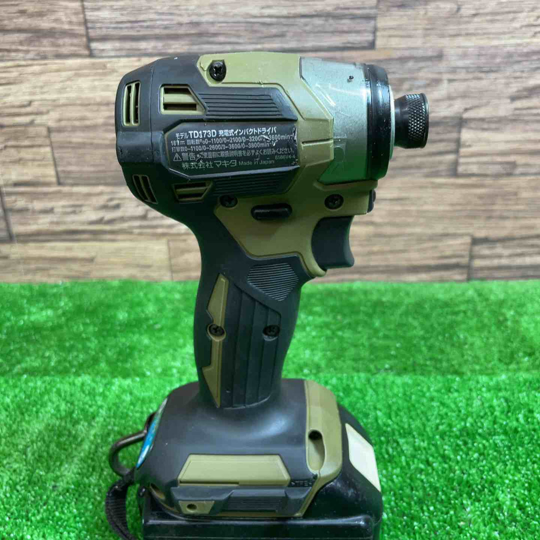 マキタ(makita) コードレスインパクトドライバー TD173DZO 6.0Ahバッテリー、ケース付【桶川店】
