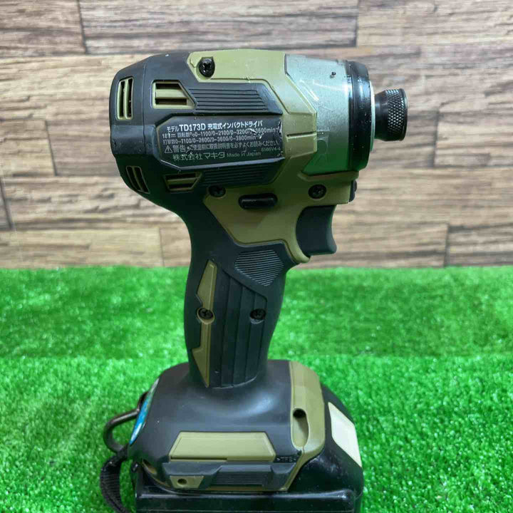 マキタ(makita) コードレスインパクトドライバー TD173DZO 6.0Ahバッテリー、ケース付【桶川店】
