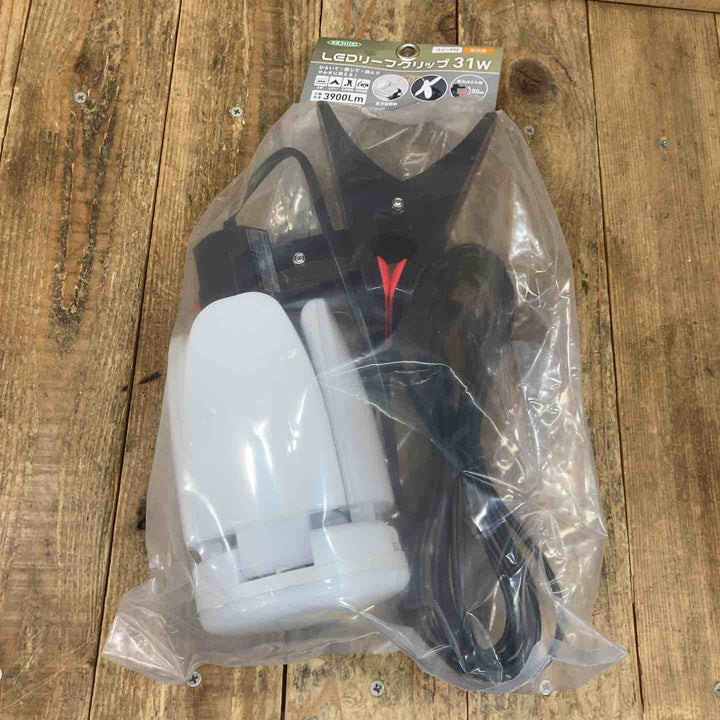 日動(NICHIDO) 100V LEDクリップライト リーフクリップ 31W LCLF-315 口金 E26 屋内用 10台【所沢店】