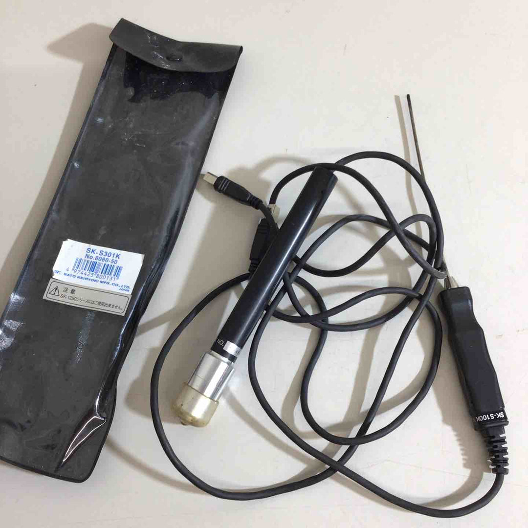 【中古品】SATO 佐藤計量器 防水型デジタル温度計 SK-1260＋オプションセンサ SK－S301K (8080-50)【戸田店】