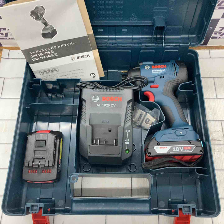 ◇ボッシュ(BOSCH) 18Vバッテリー インパクトドライバー GDR18V-160【所沢店】
