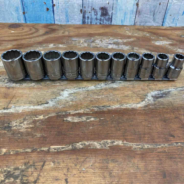 スナップオン(Snap-on) 1/2 差し込み 12角 ショート ソケット 11個セット SWM12/13/14/15/16/17/18/19/21/22/24I【柏店】