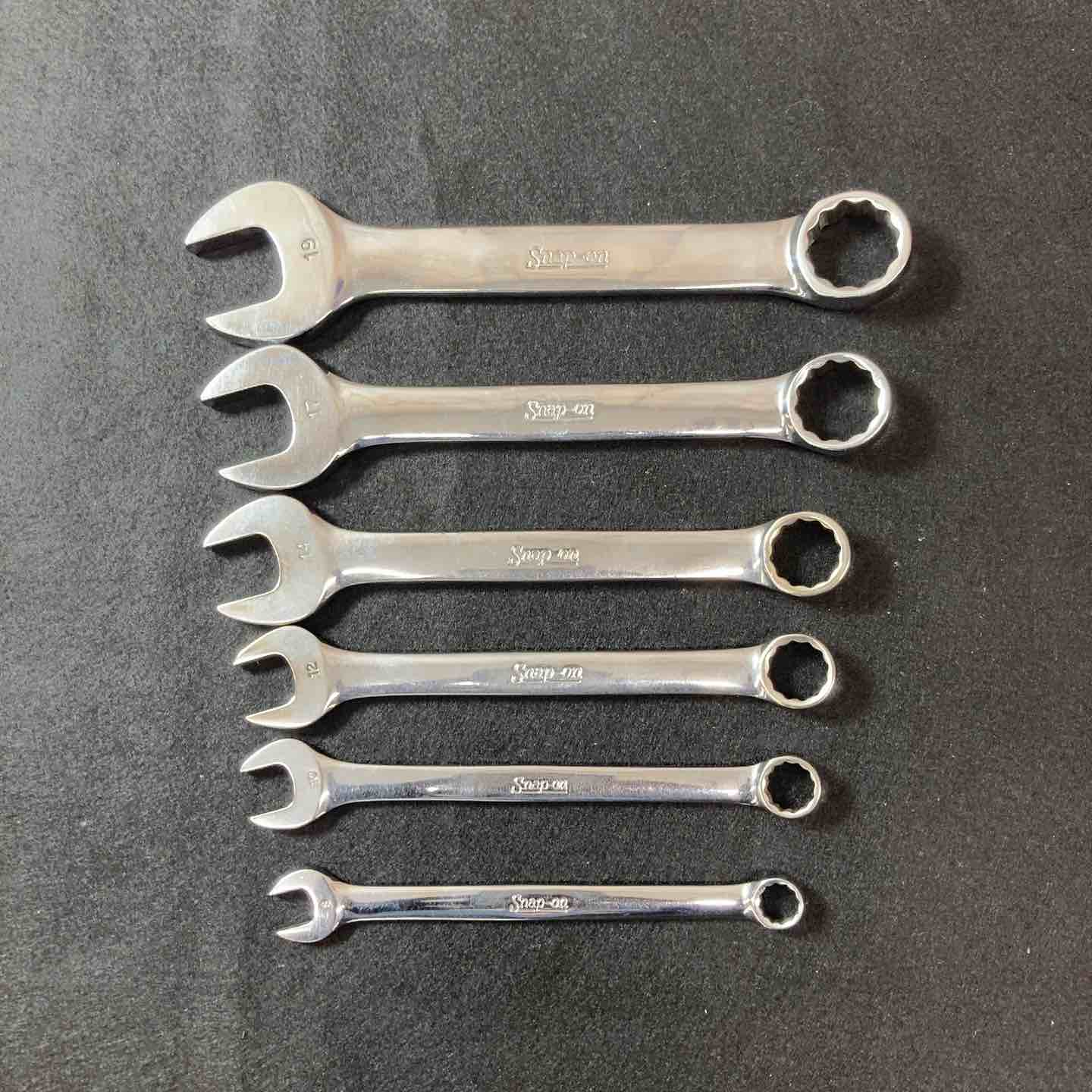 【中古品】 スナップオン(Snap-on) OEXM8～19 ショートコンビネーションレンチ 6本セット 【東大和店】 中古品】 スナップオン(Snap-on) OEXM8～19 ショートコンビネーション