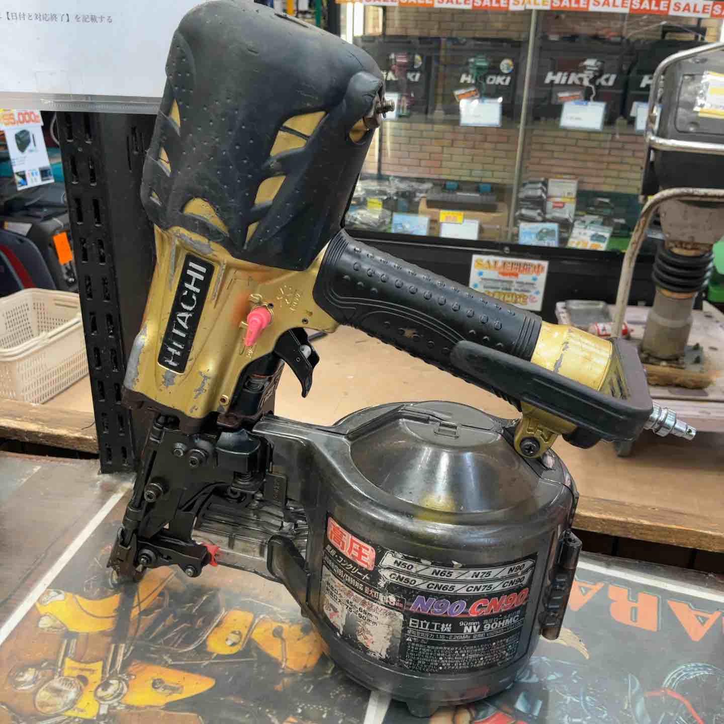 ☆ハイコーキ(HIKOKI ※旧:日立工機) 高圧エア釘打ち機 NV90HMC