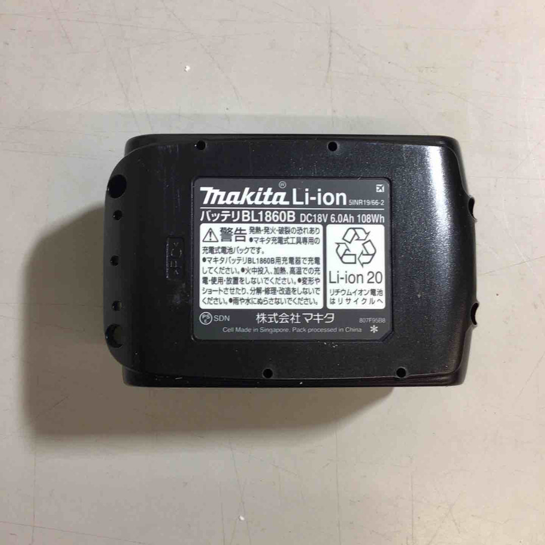 ★マキタ(makita) リチウムイオンバッテリー 18V/6.0Ah BL1860B【戸田店】