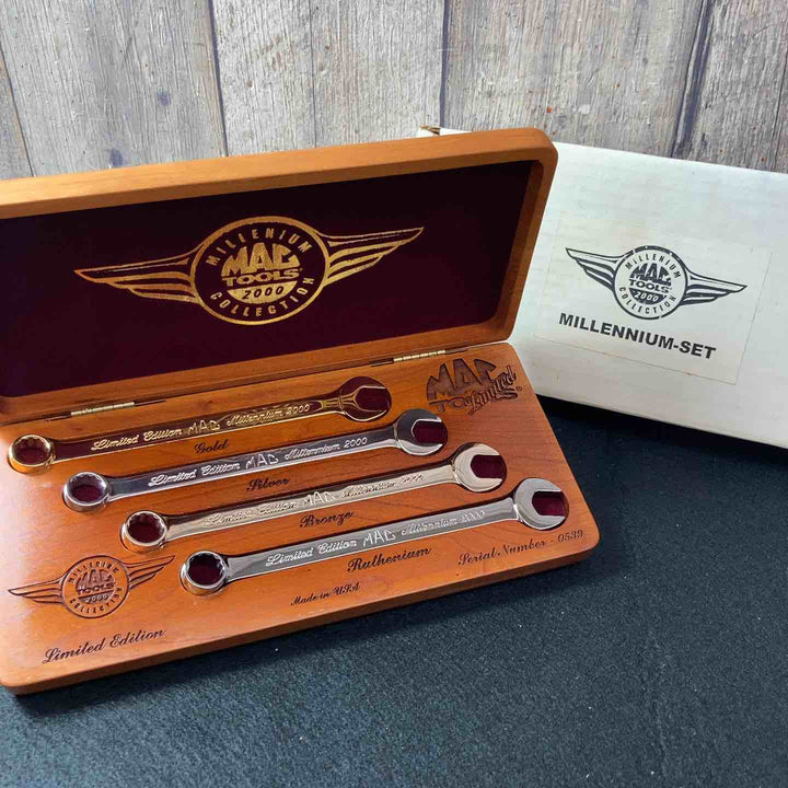 【中古美品】 マックツール(MACTOOLS) ミレニアム コンビネーションレンチセット 2000年 リミテッドエディション 未使用長期保管品 【東大和店】