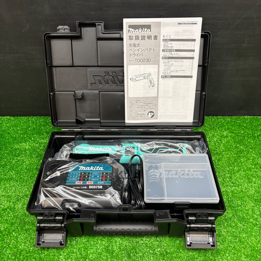 【未使用品】マキタ(makita) 7.2Vコードレスインパクトドライバ TD023DHXT 限定色 ターコイズブルー【電材館越谷店】