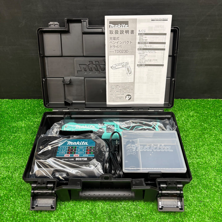 【未使用品】マキタ(makita) 7.2Vコードレスインパクトドライバ TD023DHXT 限定色 ターコイズブルー【電材館越谷店】