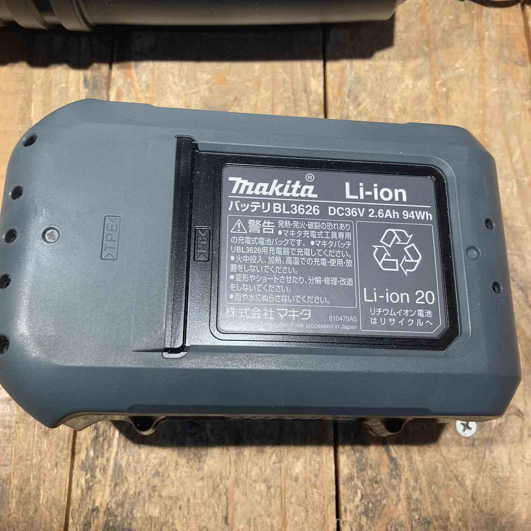 【未使用品】マキタ(makita) 36V2.6Ahバッテリー BL3626+急速充電器 DC36RA　セット【所沢店】