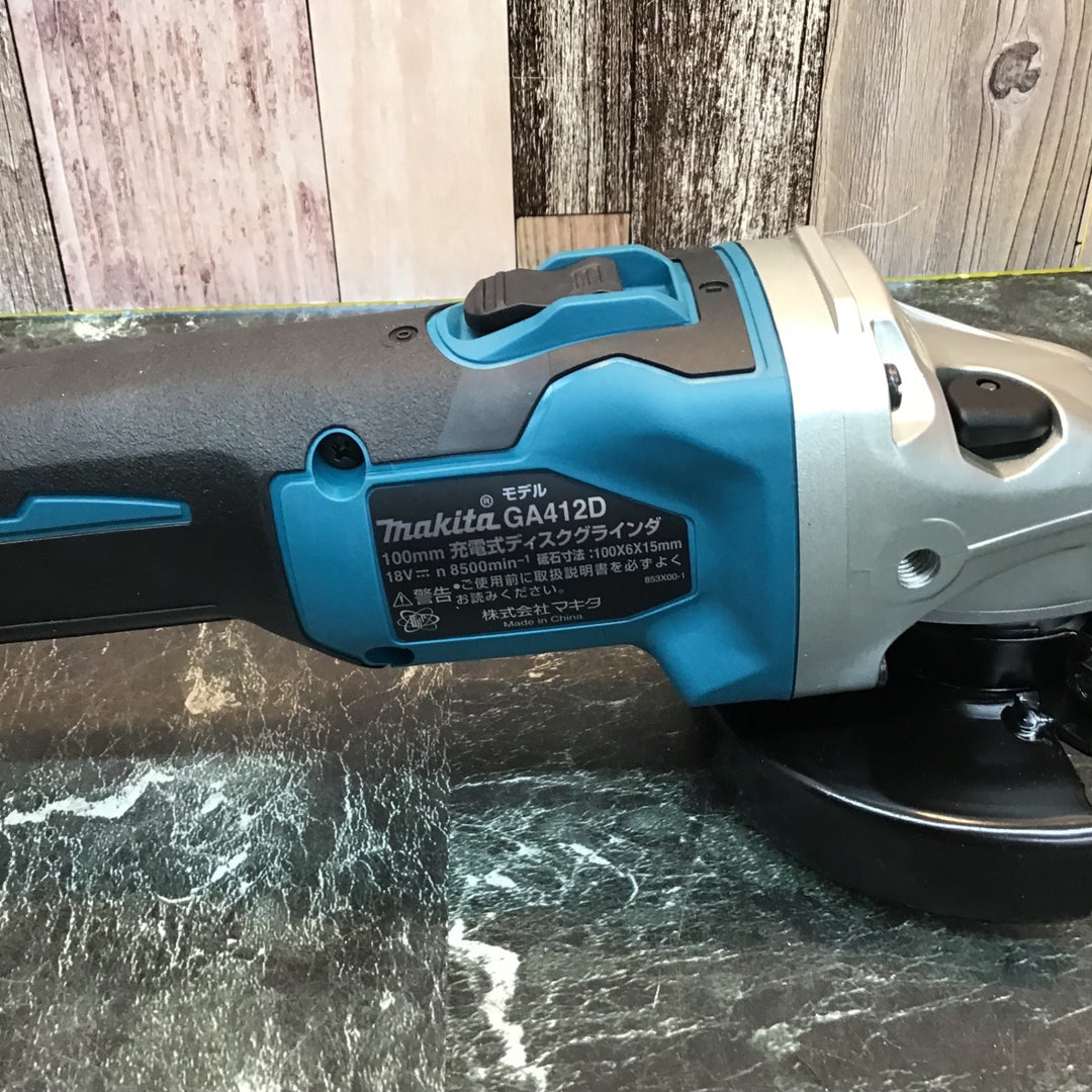 ★マキタ(makita) 100mmコードレスディスクグラインダ GA412DZ【桶川店】