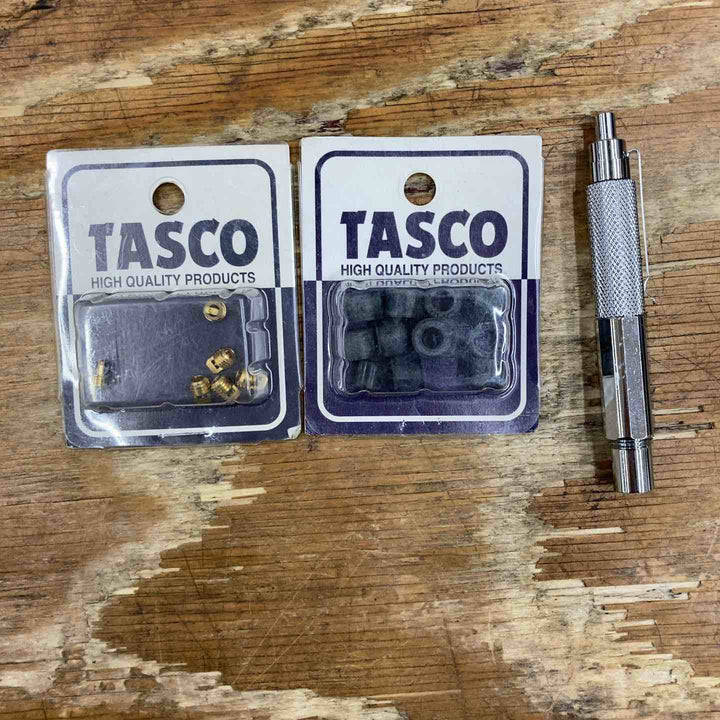 【中古品】◇タスコ(TASCO) オイル逆流防止機能付 真空ポンプ TA150SB-2 真空ゲージ付き！【柏店】